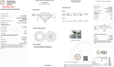 2.58CT Lab Grown Brilliant Round Diamond E Color, VS1 Clarity IGI Certified #LG630456256