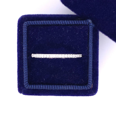 10K White Gold Diamond Stackable Band (1/8 CTW)