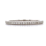 10K White Gold Diamond Stackable Band (1/8 CTW)
