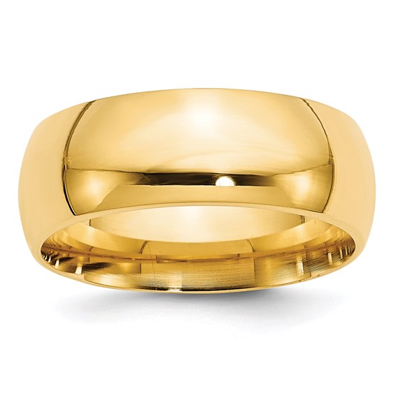 Precious Metal (No Stones) Wedding Bands  -  Men'