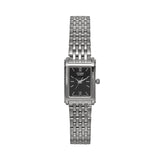 Citizen Women's Rectangular Black Dial Stainless Steel Bracelet Watch