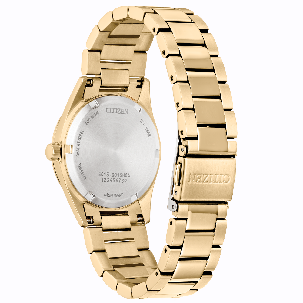 Women's Citizen Sport Luxury White Dial Stainless Steel Bracelet Band Watch