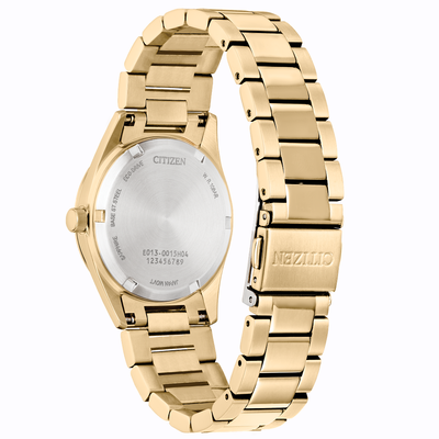 Women's Citizen Sport Luxury White Dial Stainless Steel Bracelet Band Watch