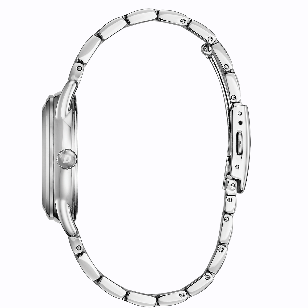 "Kylene" Ladies Eco-Drive Stainless Steel Case and Bracelet Mineral Crystal Pink Dial