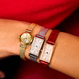 Citizen Women's Classic Fio Two Hand Gold Tone Stainless Steel Mesh Bracelet Watch