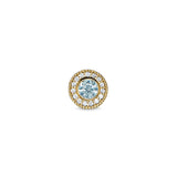 Kelly Waters Gold Veremil Silver Pendant Charm Featuring a Simulated March Birthstone