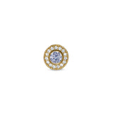 Kelly Waters Gold Veremil Silver Pendant Charm Featuring a Simulated June Birthstone
