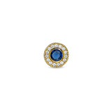 Kelly Waters Gold Vermeil Silver Pendant Charm Featuring a Simulated September Birthstone