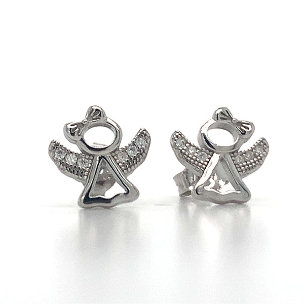 Sterling Silver Angel Earrings
