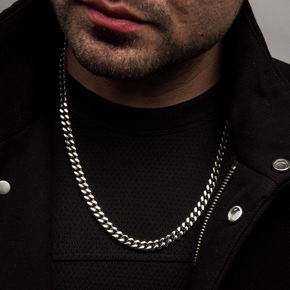 Men's Stainless Steel Miami Cuban Chain 20"