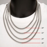 Men's Stainless Steel Miami Cuban Chain 20"