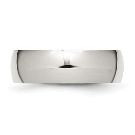 Stainless Steel 7mm Wedding Band Size 7