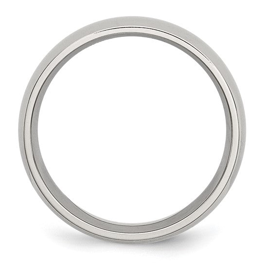 Stainless Steel 7mm Wedding Band Size 7
