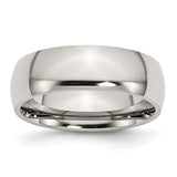 Stainless Steel 7mm Wedding Band Size 7