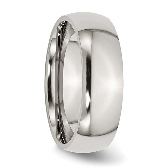 Stainless Steel 7mm Wedding Band Size 5