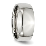 Stainless Steel 8mm Wedding Band Size 9