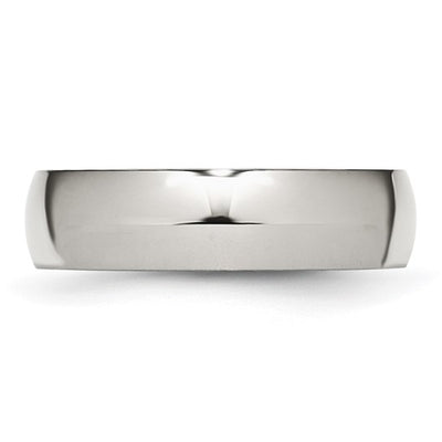 Stainless Steel 6mm Wedding Band Size 5
