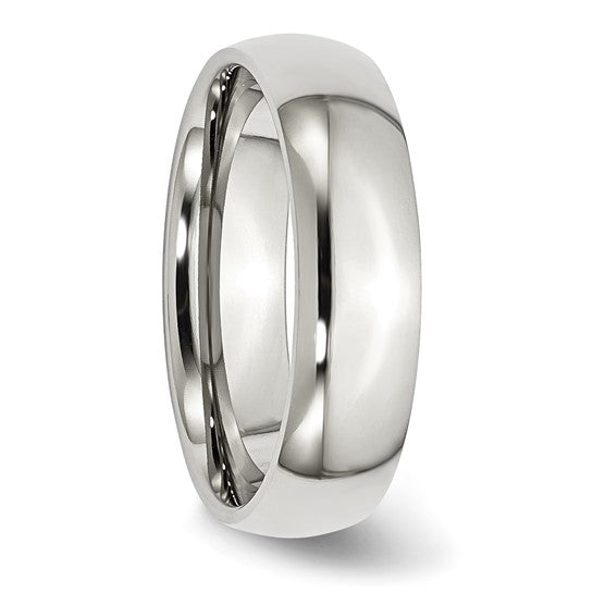 Stainless Steel 6mm Wedding Band Size 5