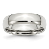 Stainless Steel 6mm Wedding Band Size 7