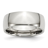 Stainless Steel 8mm Wedding Band Size 7