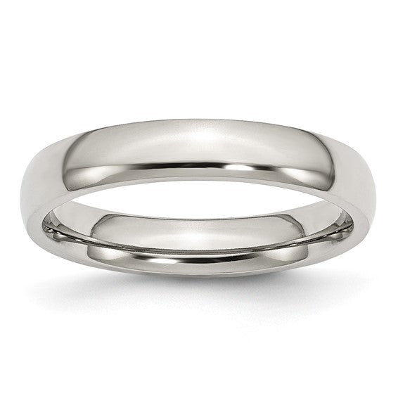 Stainless Steel 4mm Wedding Band Size 13