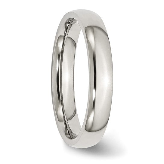 Stainless Steel 4mm Wedding Band Size 13