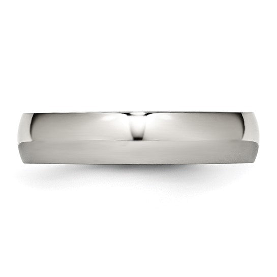 Stainless Steel 5mm Wedding Band Size 11