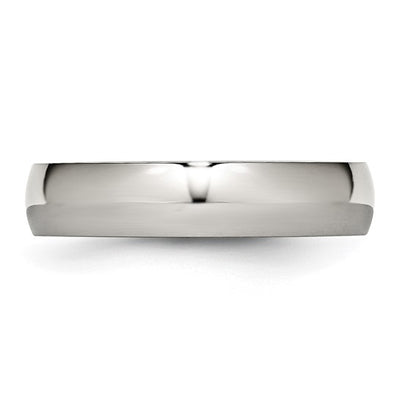 Stainless Steel 5mm Wedding Band Size 11