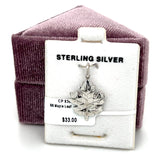 Silver Maple Leaf Charm