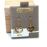 Open Heart Fish Hook Allergy Free Earrings