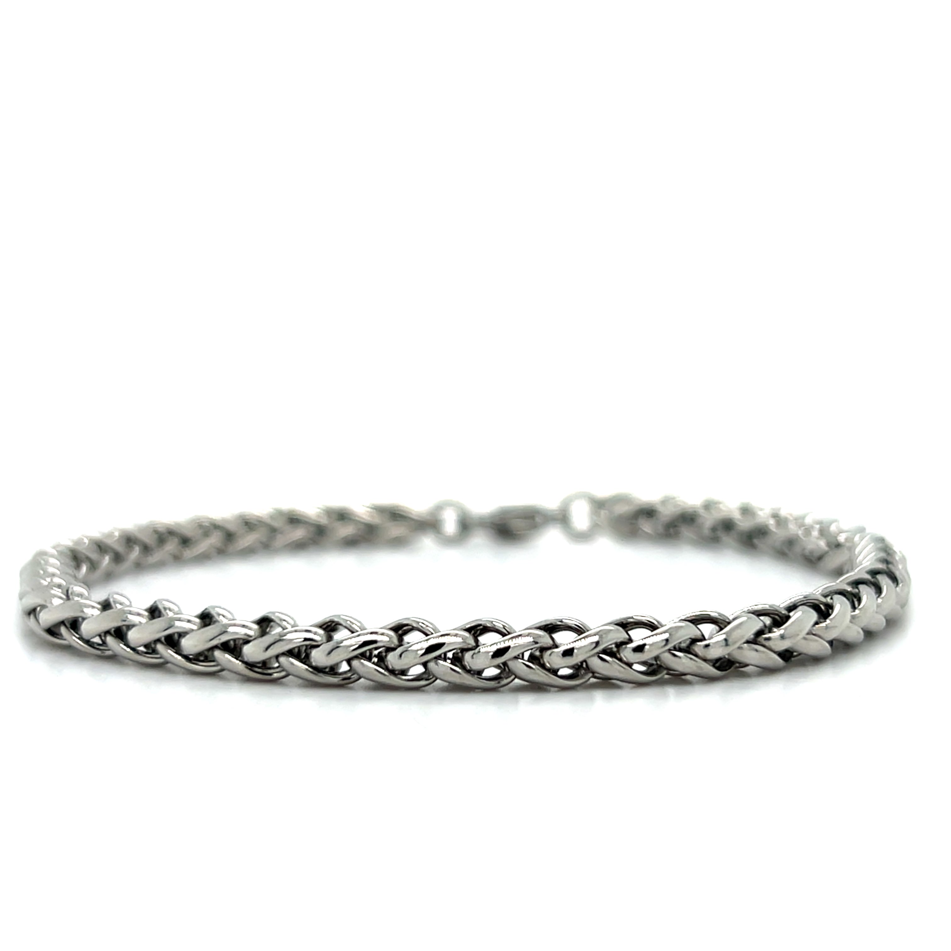 Men's Stainless Steel Wheat Link Bracelet