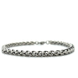 Men's Stainless Steel Wheat Link Bracelet