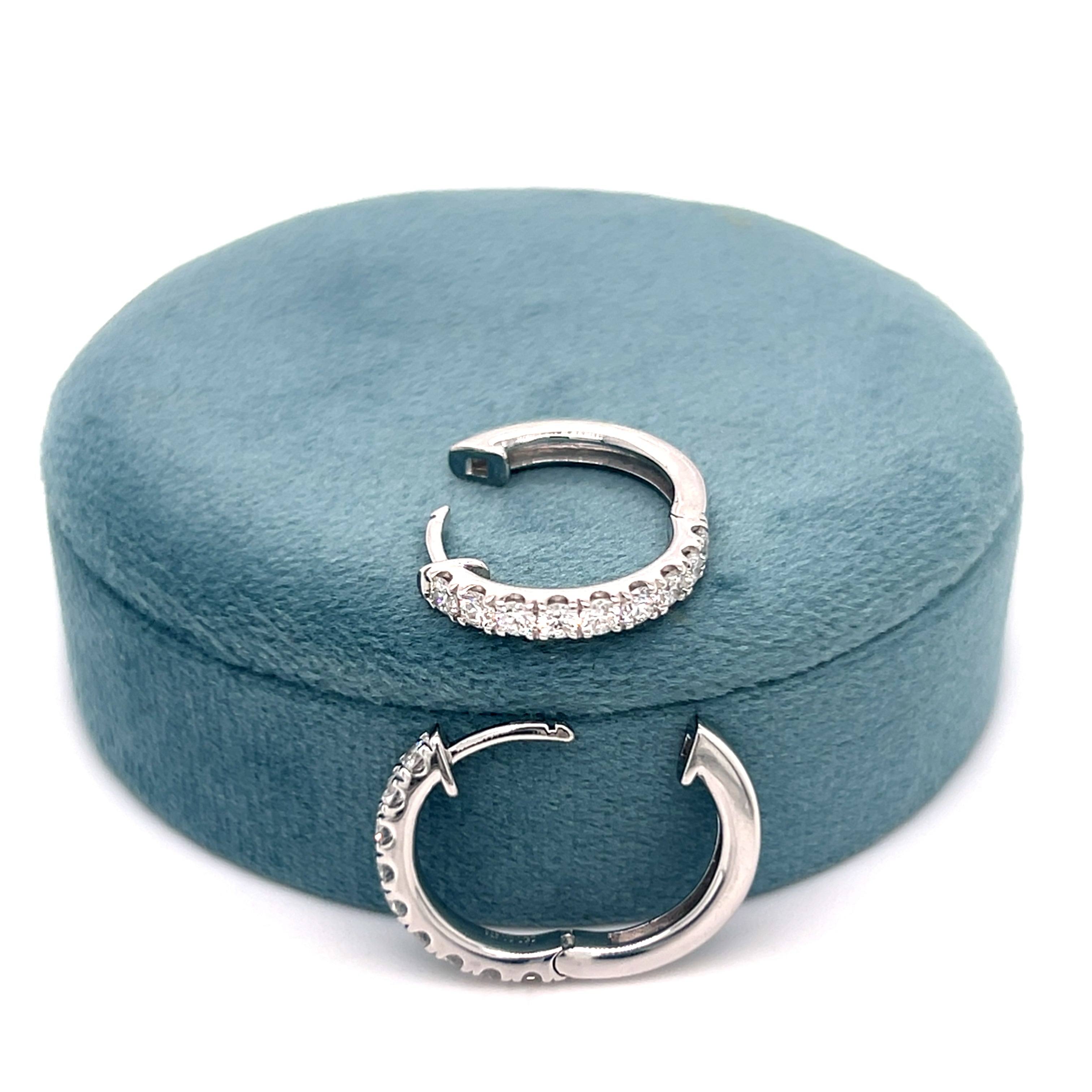 Silver Lab Grown Diamond Earrings