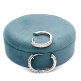 Silver Lab Grown Diamond Earrings