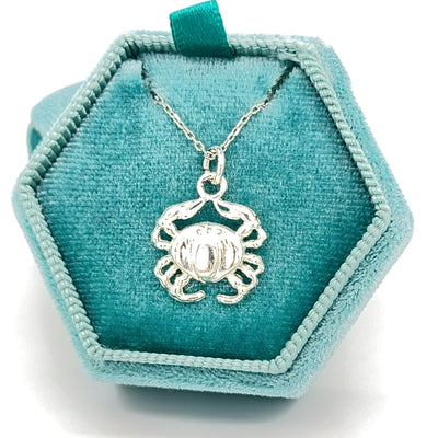Silver Crab Pendant