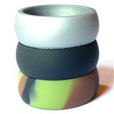 Men's Silicone 8mm Camo Combo 3 Pack Size 13