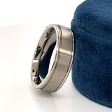 Precious Metal (No Stones) Wedding Bands  -  Men'