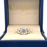 Moissanite Engagement Ring