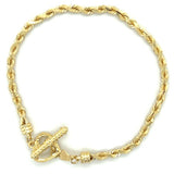 "Arlet" 14K Yellow Gold Beverly Hills Gold 2.5mm Rope Bracelet 7 Estate 123PPLWT
