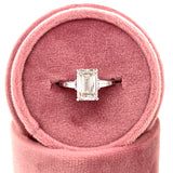 White Gold Three-Stone Lab Grown Diamond Engagement Ring