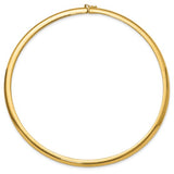 "Rowan" 10K Yellow Gold 28.8G 6mm 18.5" Omega Necklace Estate 431-00022
