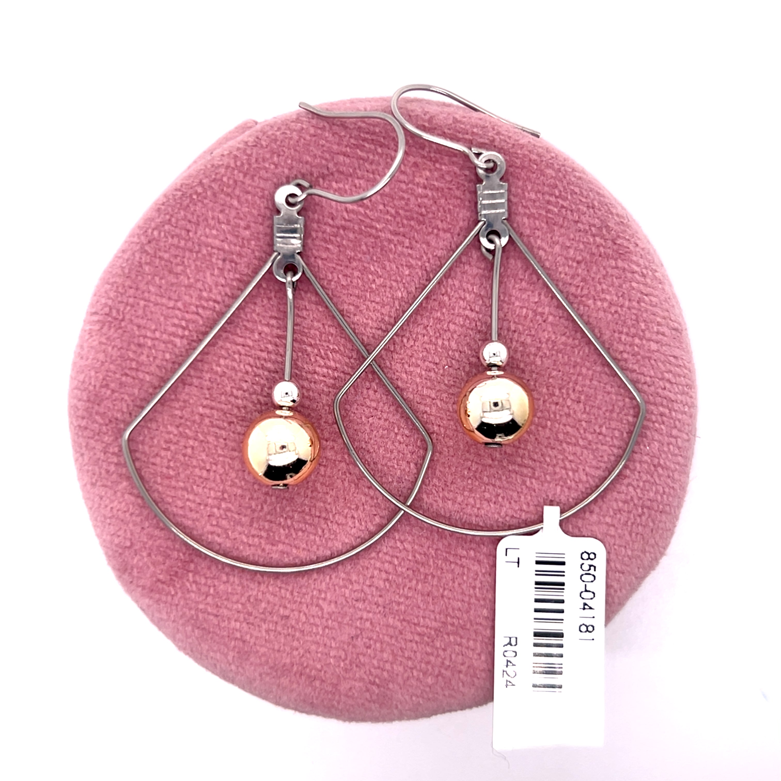 Gold Bead Drop Allergy Free Earrings