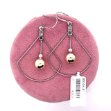 Gold Bead Drop Allergy Free Earrings