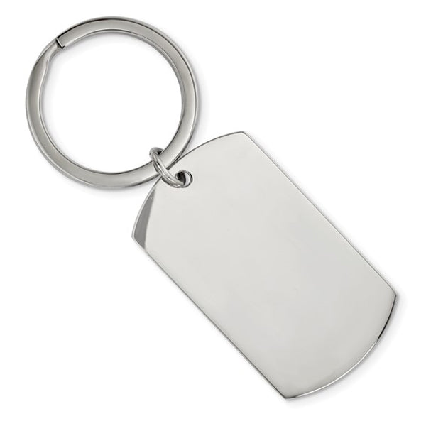 Stainless Steel Brushed and Polished Key Chain