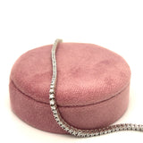 Silver Lab Grown Diamond Tennis Bracelet