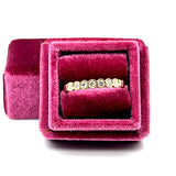 Yellow Gold Bezel-Set Diamond Wedding Band