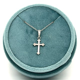 Silver 3-Ball Tips Cross Pendant