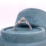 10K White Gold .40 Carat Total Weight Diamond Bridal Engagement Ring Set