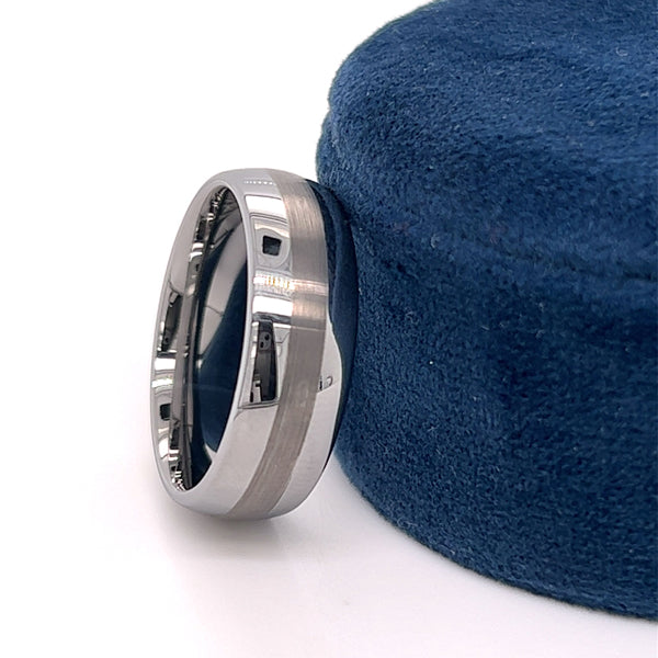Men's Tungsten 8mm Wedding Band Size 11
