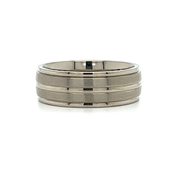 Men's 8mm Titanium Wedding Band Size 11